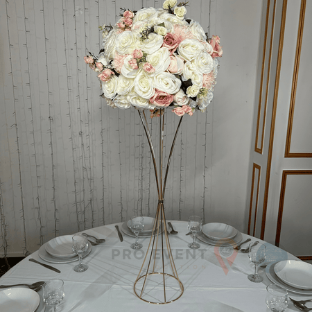 Location Centre de Table : Colonne Métal + Multicolore 60cm