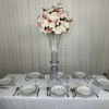 Location Centre de Table : Vase Balustre Transparent + Multicolore 60cm