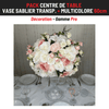 Location Centre de Table : Vase Sablier Transparent + Multicolore 60cm