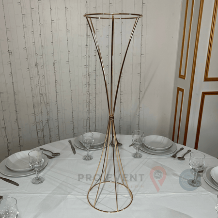 Location de Colonne Métal Doré 80cm