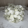 Location Boule de Fleurs Blanche 60cm