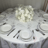 Location Boule de Fleurs Blanche 60cm