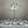 Location Centre de Table : Colonne Métal + Blanche 60cm