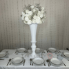 Location Centre de Table : Vase Balustre Blanc + Blanche 60cm