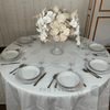 Location Centre de Table : Vase Sablier Transparent + Rosa 50cm