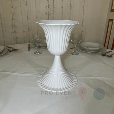 Location de Vase Sablier Blanc