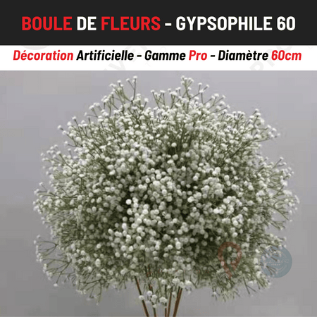 Location Boule de Fleurs Gypsophile 60cm