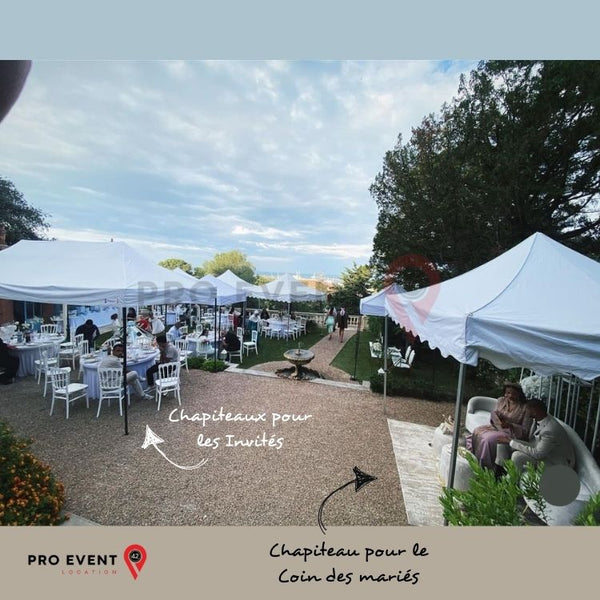 Location Chapiteau Automatique 3x6m (Avec 6 lestages 20kg inclus)